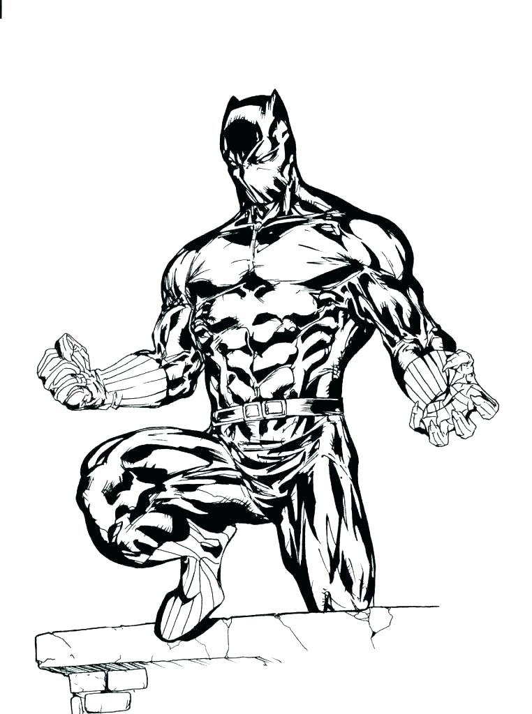 762x1024 Marvel Coloring Pages Black Panther