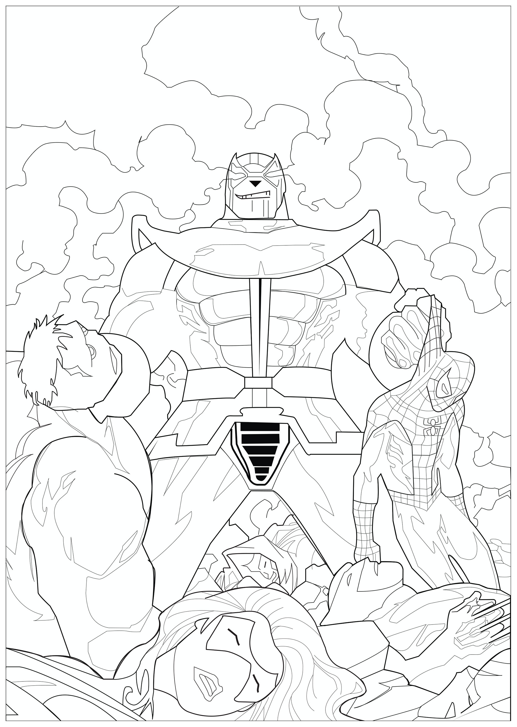 Coloring Pages Of Marvel - boringpop.com