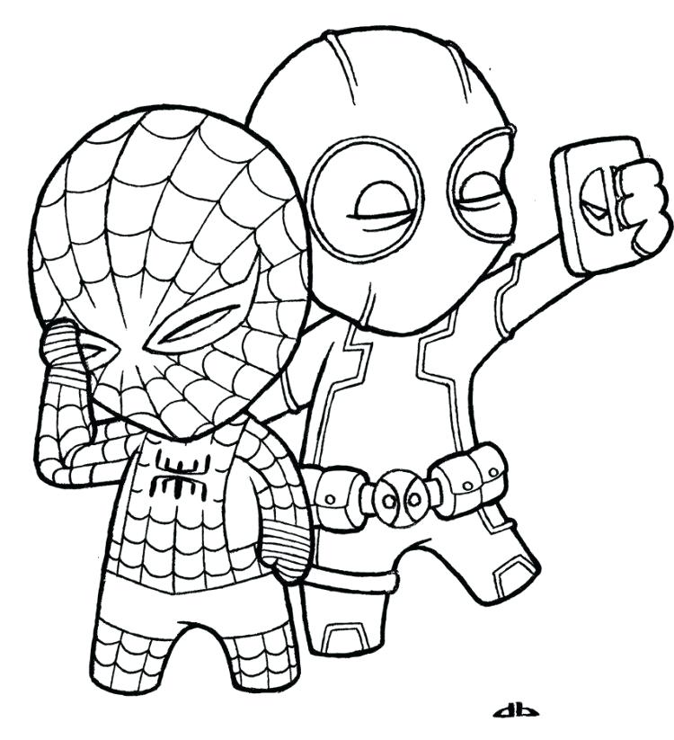 750x823 Deadpool Coloring Page For Kids Marvel Coloring Pages Surprising