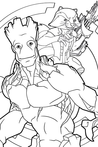 400x600 Marvel Superhero Coloring Pages
