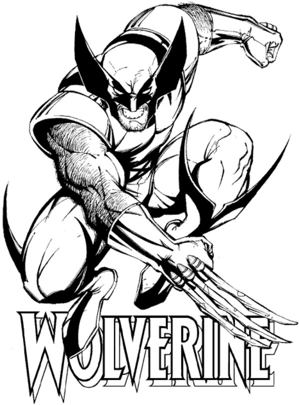 600x812 Free Printable Wolverine Coloring Pages For Kids