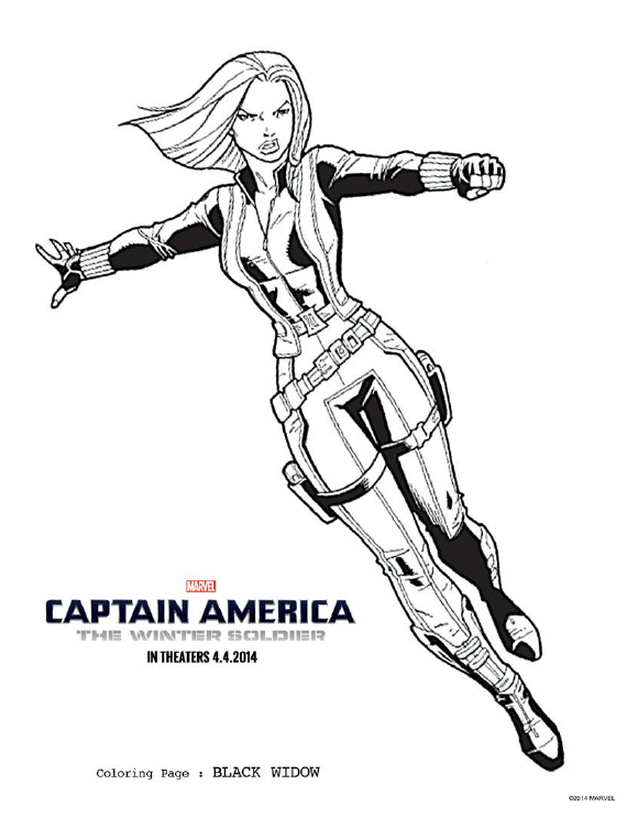 580x752 Free Captain America Coloring Pages And Activity Pack