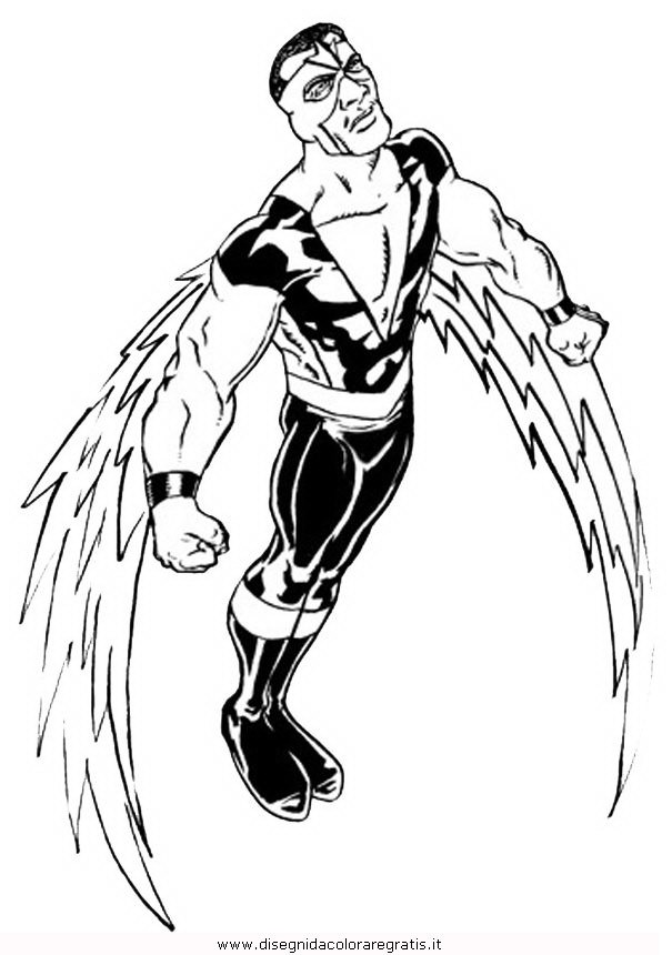 605x860 Marvel Falcon Coloring Pages