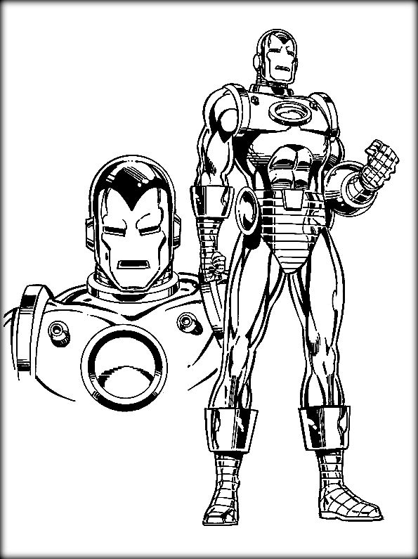 595x795 Iron Man Coloring Pages Kids Always Like To Color Marvel