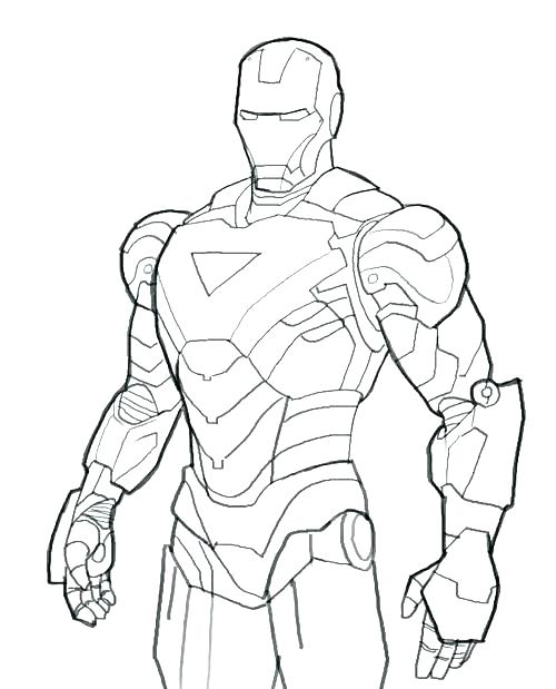 500x619 Iron Man Marvel Iron Man Coloring Pages Free Printable For Adult