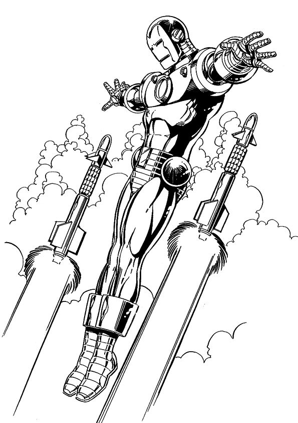 595x842 Kids N Coloring Pages Of Iron Man