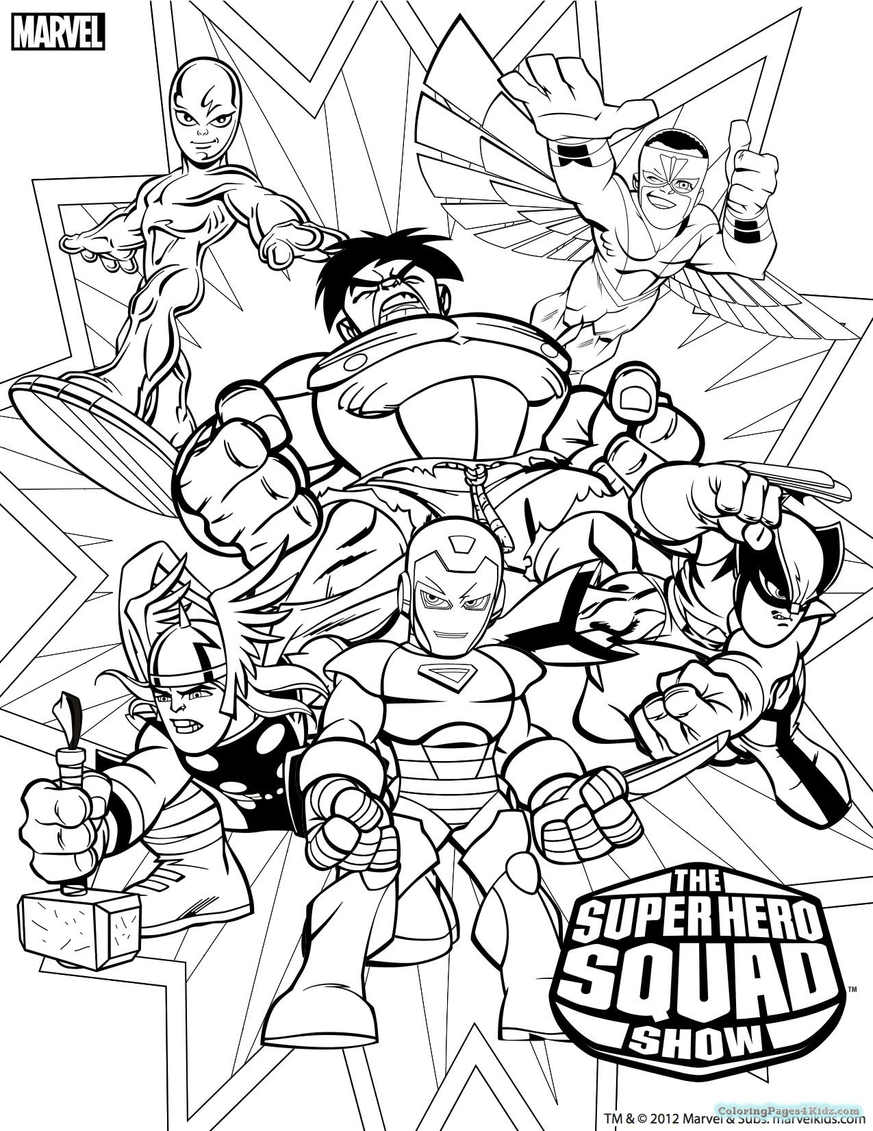 1275x1651 Marvel Superhero Coloring Pages Prepossessing Superheroes