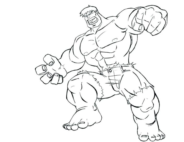 768x593 Marvel Superhero Coloring Pages