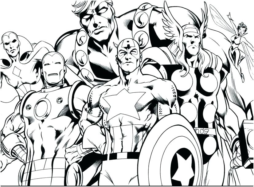 827x609 Superhero Coloring Pages Marvel Comic Coloring Pages Marvel