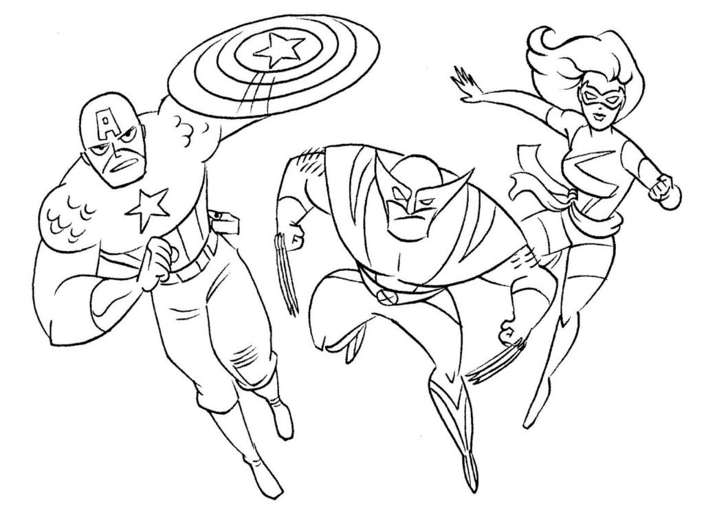 Marvel Superhero Coloring Pages Printable at GetDrawings | Free download