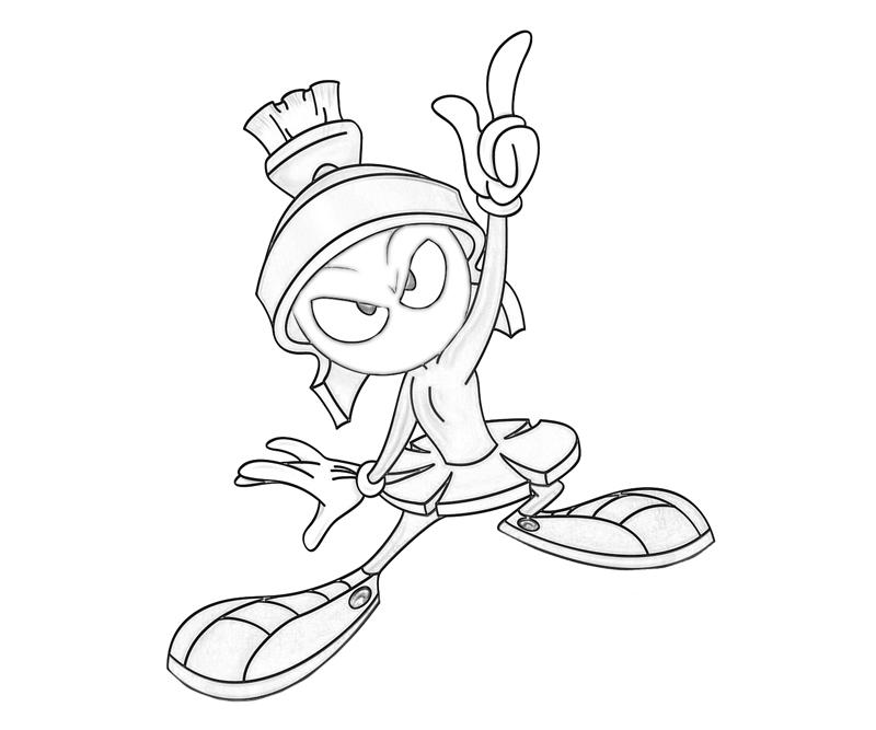 800x667 Marvin The Martian Coloring Pages