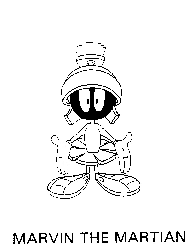 784x1008 Marvin The Martian Coloring Pages