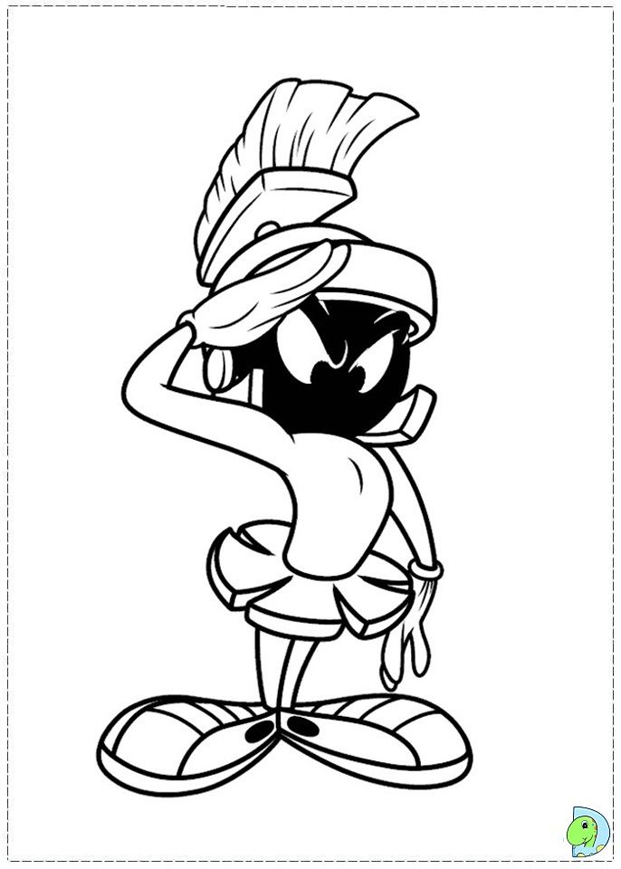 686x960 Marvin The Martian Coloring Page Colorist