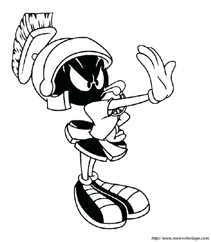 700x800 Marvin The Martian Coloring Pages Coloring Collection