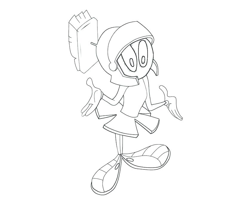 800x667 Marvin The Martian Coloring Pages
