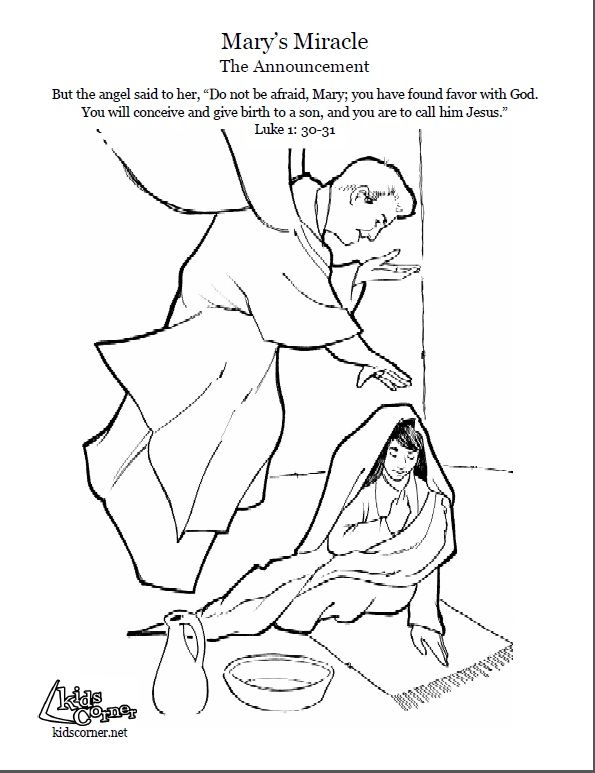 595x773 The Story Of Mary The Announcement