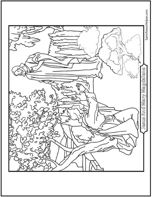 590x762 Jesus And Mary Magdalene For Mary Magdalene Coloring Page