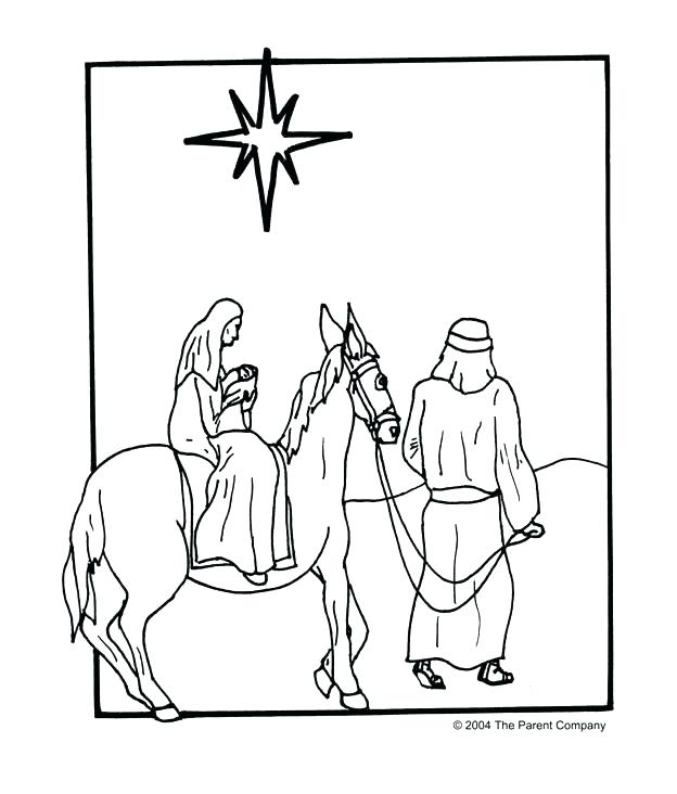 624x732 Mary And Joseph Coloring Pages