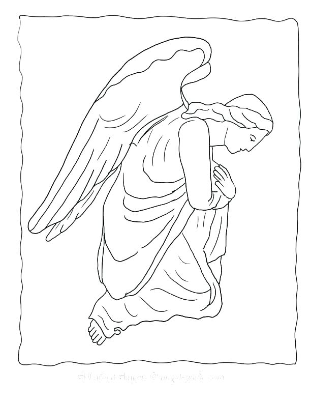612x792 Mary And The Angel Coloring Page