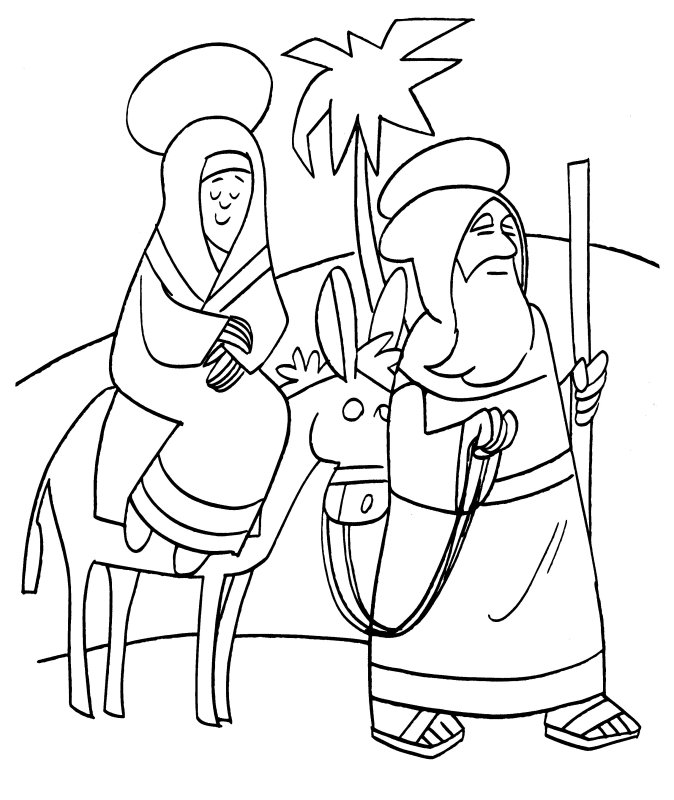 Mary And Joseph Coloring Pages at GetDrawings | Free download