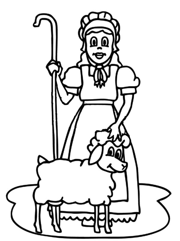 600x800 Mary Had A Little Lamb Coloring Page