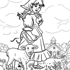 268x268 Mary Had A Little Lamb Gnome Coloring Pages Color Luna Little Lamb