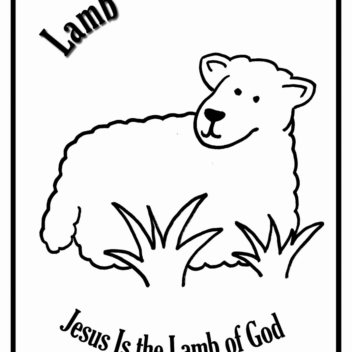 1224x1224 Mary Had Little Lamb Color Pages Printable Coloring Kindergarten