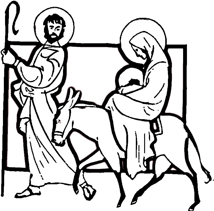 720x710 Christmas Coloring Pages Mary And Joseph