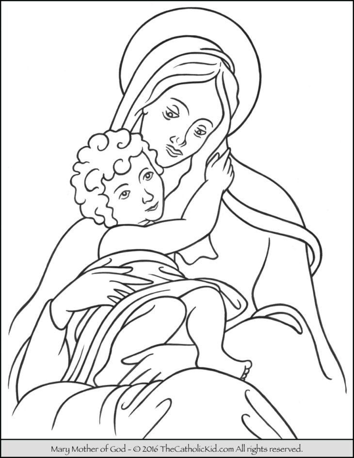 Mary Mother Of Jesus Coloring Pages at GetDrawings | Free download