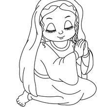220x220 The Christ Child And His Mother Mary Coloring Pages