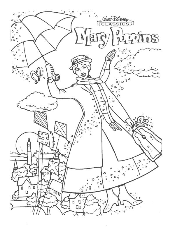 600x800 Mary Poppins Coloring Pages Inspirational Mary Poppins Coloring