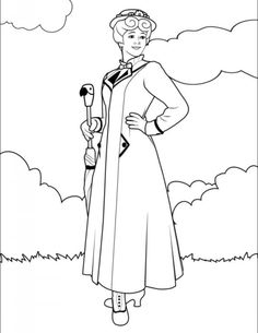 236x305 Mary Poppins Colouring Pages Mary Poppins Mary