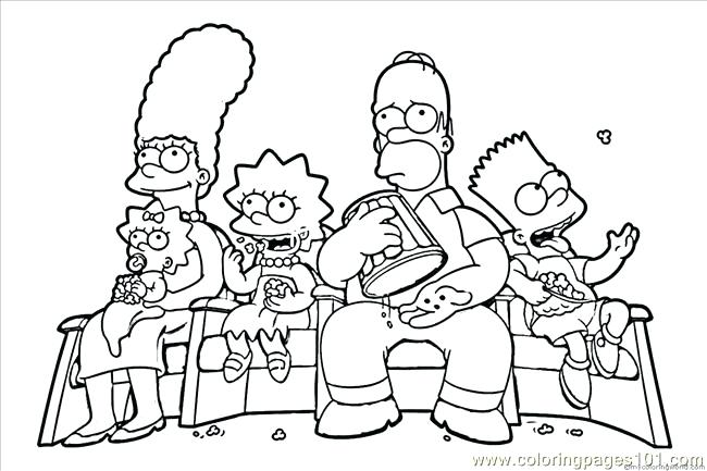 650x433 The Simpsons Coloring The Coloring Pages Simpsons Mash Coloring