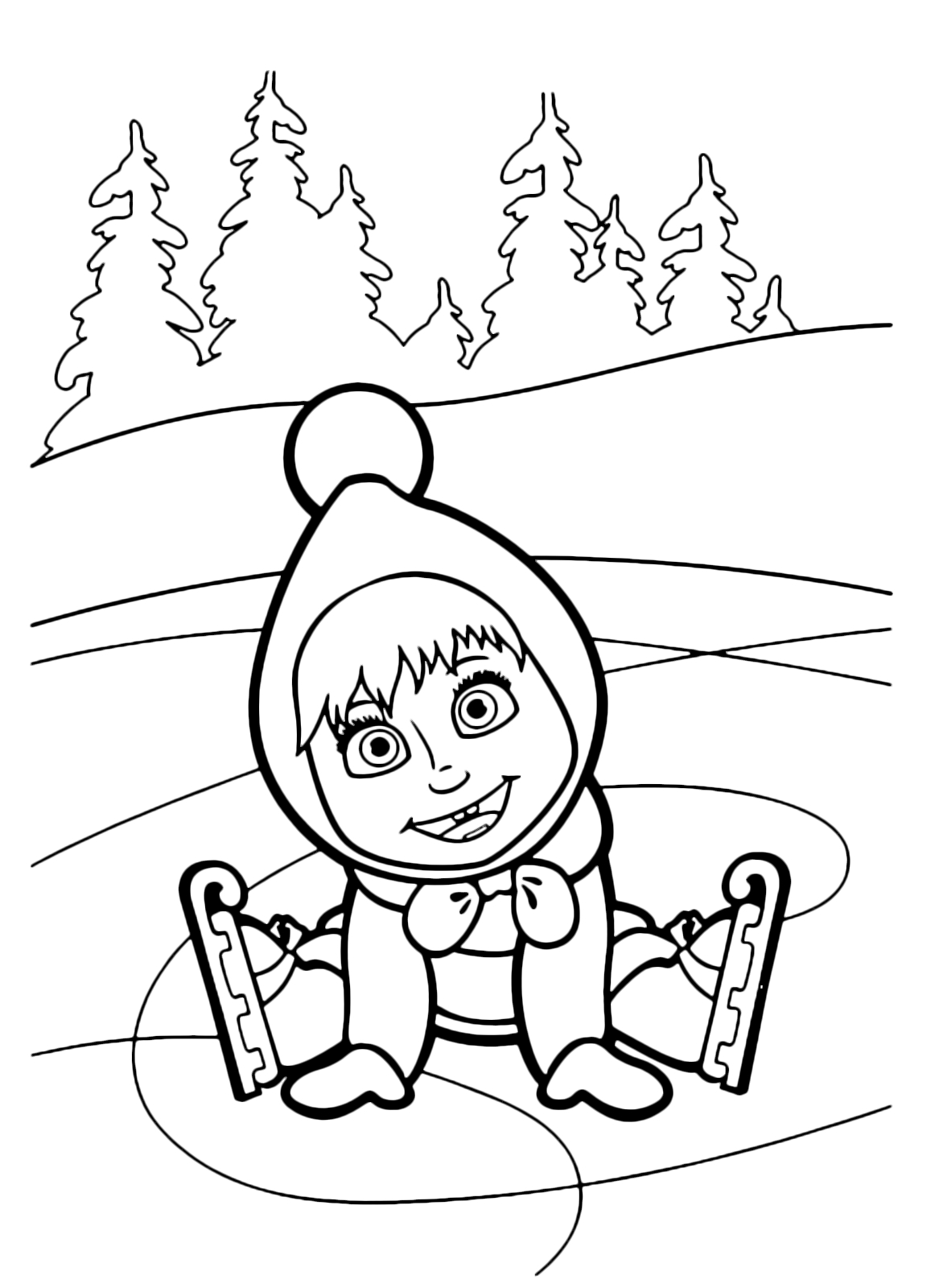 1172x1600 Masha And The Bear Coloring Pages Pictures Free Coloring Pages
