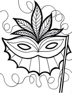 236x305 Masks Coloring Pages Online Printable Masks Templates To Color