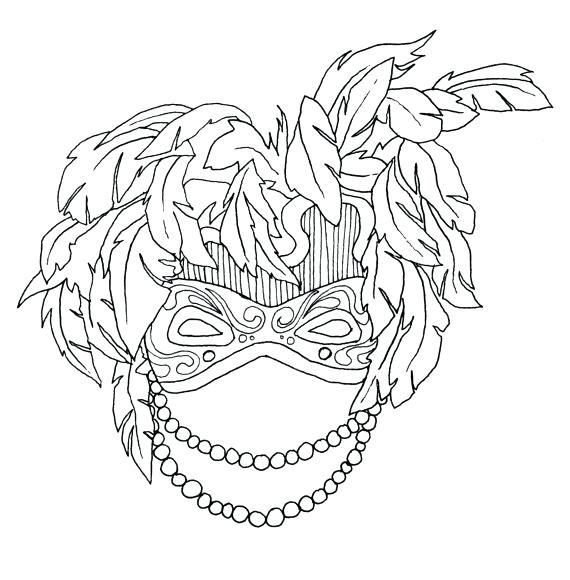 570x580 Masquerade Mask Coloring Pages Mask Coloring Pages Masquerade Ball