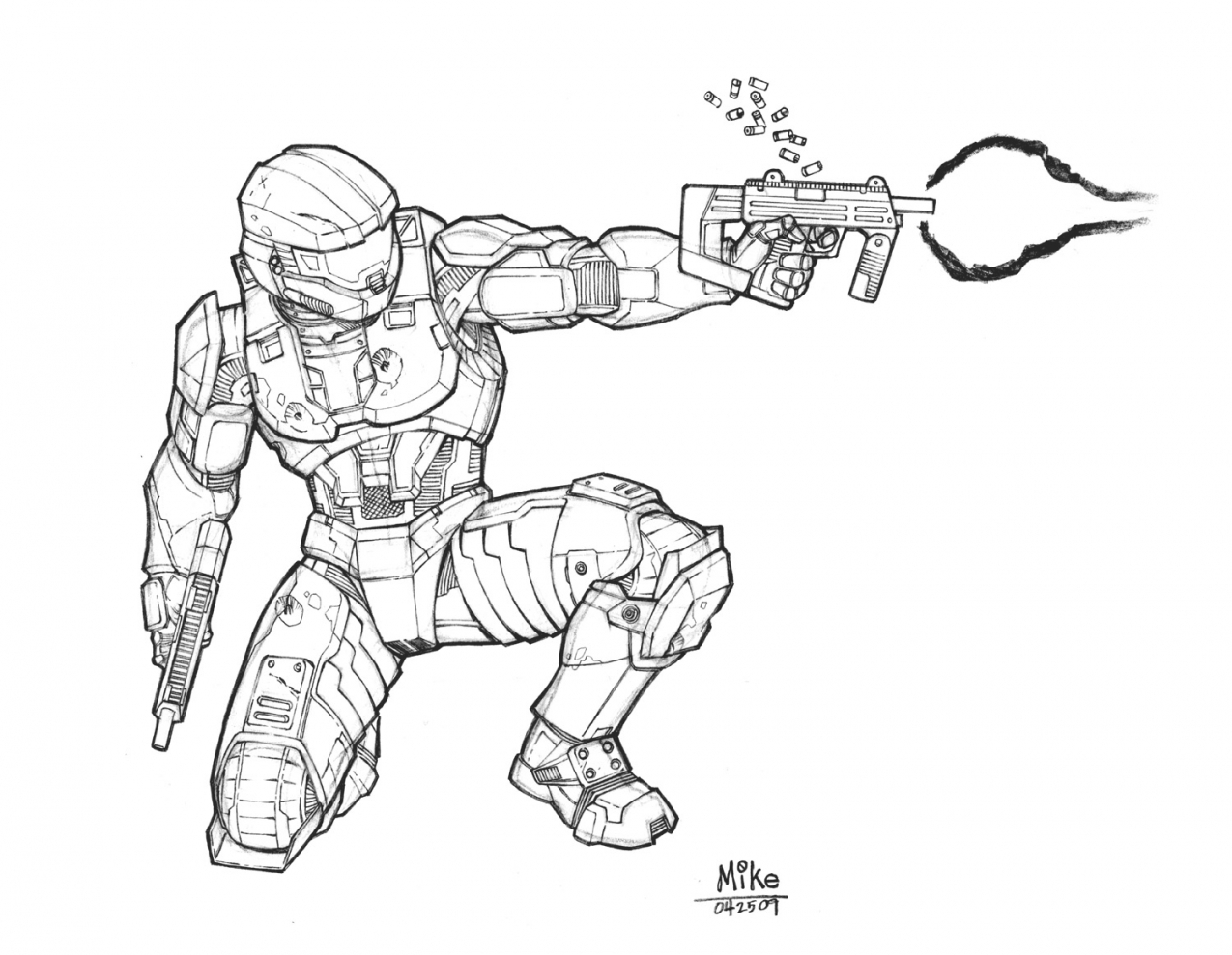 1275x989 For Master Chief Coloring Pages