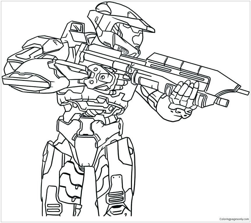 863x767 Halo Coloring Pages Halo Printable Coloring Pages Master Chief