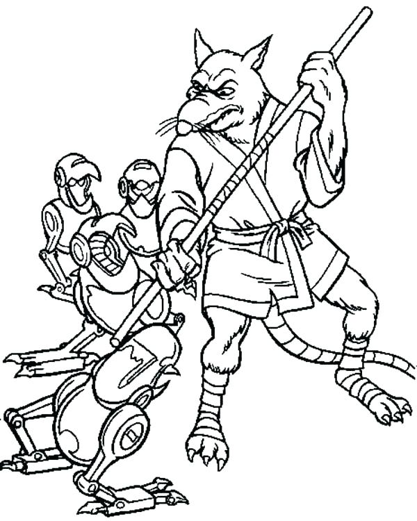 600x750 Master Splinter Coloring Pages S Coloring Pages For Adults Quotes