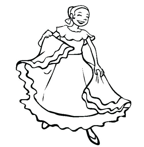 500x510 Spain Coloring Pages Fan Coloring Page Spanish Coloring Pages