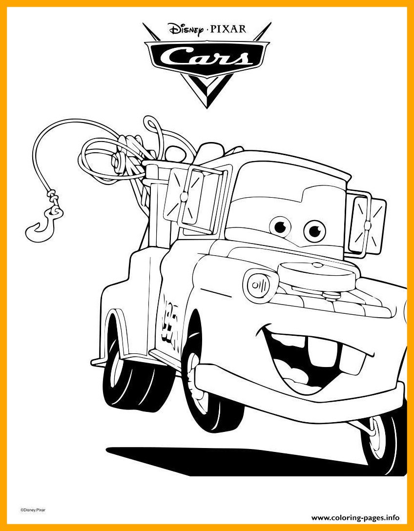Mater Cars Coloring Pages