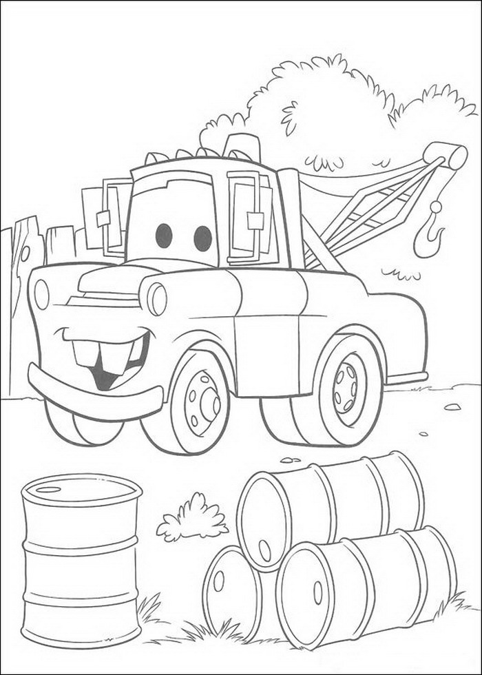 700x980 Mater Cars Coloring Pages