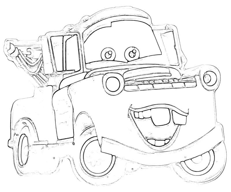 800x667 Cars Tow Mater Coloring Pages Coloring Pages Tow Mater
