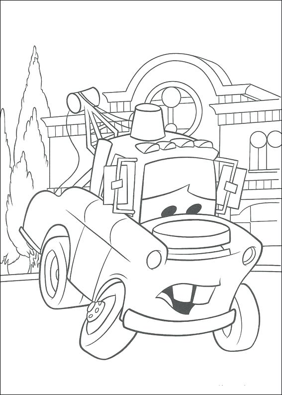 567x794 Cars Coloring Page Mater Cars Coloring Page Disney Cars Coloring