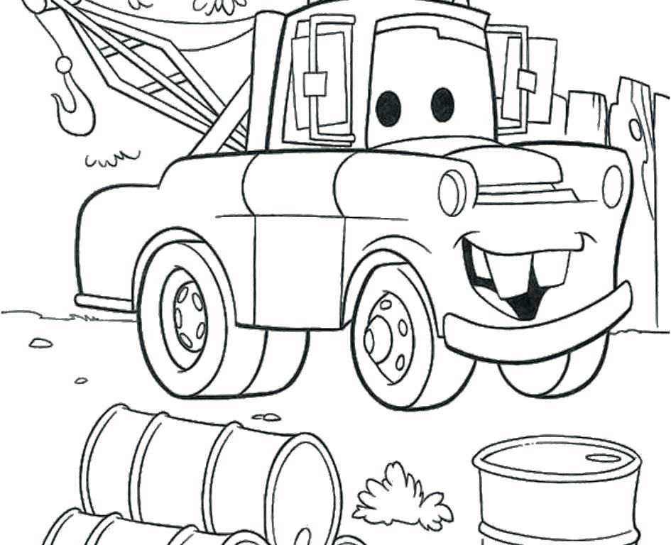 945x768 Mater And Lightning Mcqueen Coloring Pages Speedy Coloring Pages