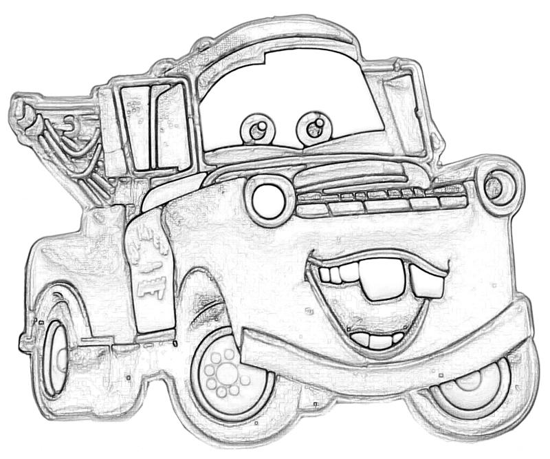 800x667 Mater Coloring Pages Lightning Mcqueen And Mater Coloring Pages