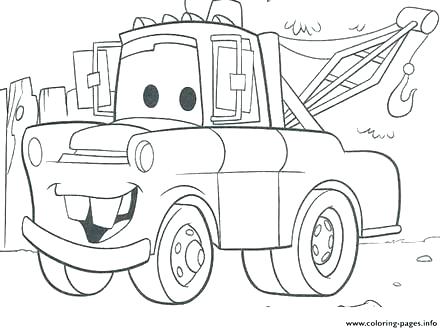 440x330 Tow Mater Coloring Pages Mater Coloring Pages Mater Coloring Cars