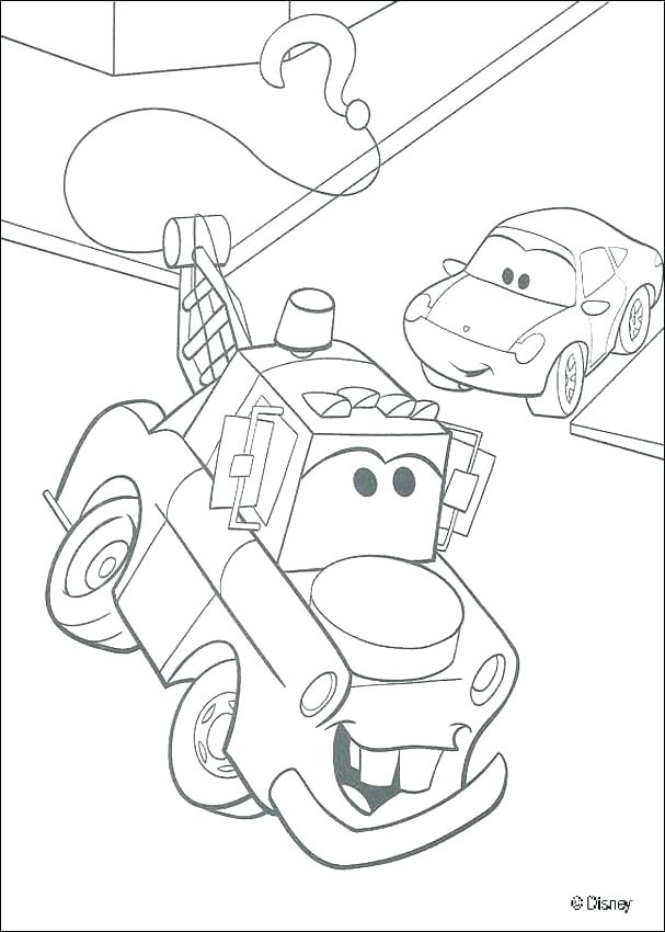 607x850 Coloring Mater Coloring Pages Free Lightning Cars The With Master