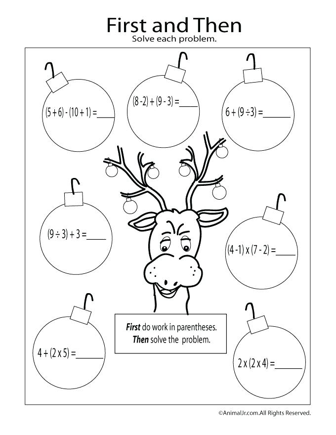 680x880 Christmas Math Coloring Pages Trace The Letters Worksheet Free