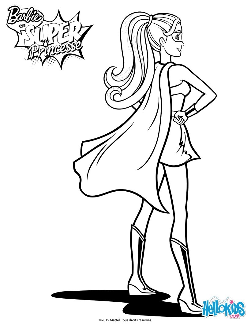 820x1060 Barbie Super Princess Coloring Pages